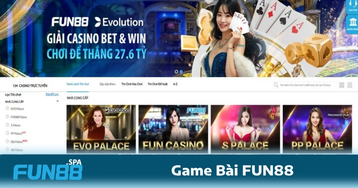 Game Bài Fun88 3 Game bài FUN88 mang lại nhiều lợi ích và đặc điểm làm nên sức hút của nền tảng này