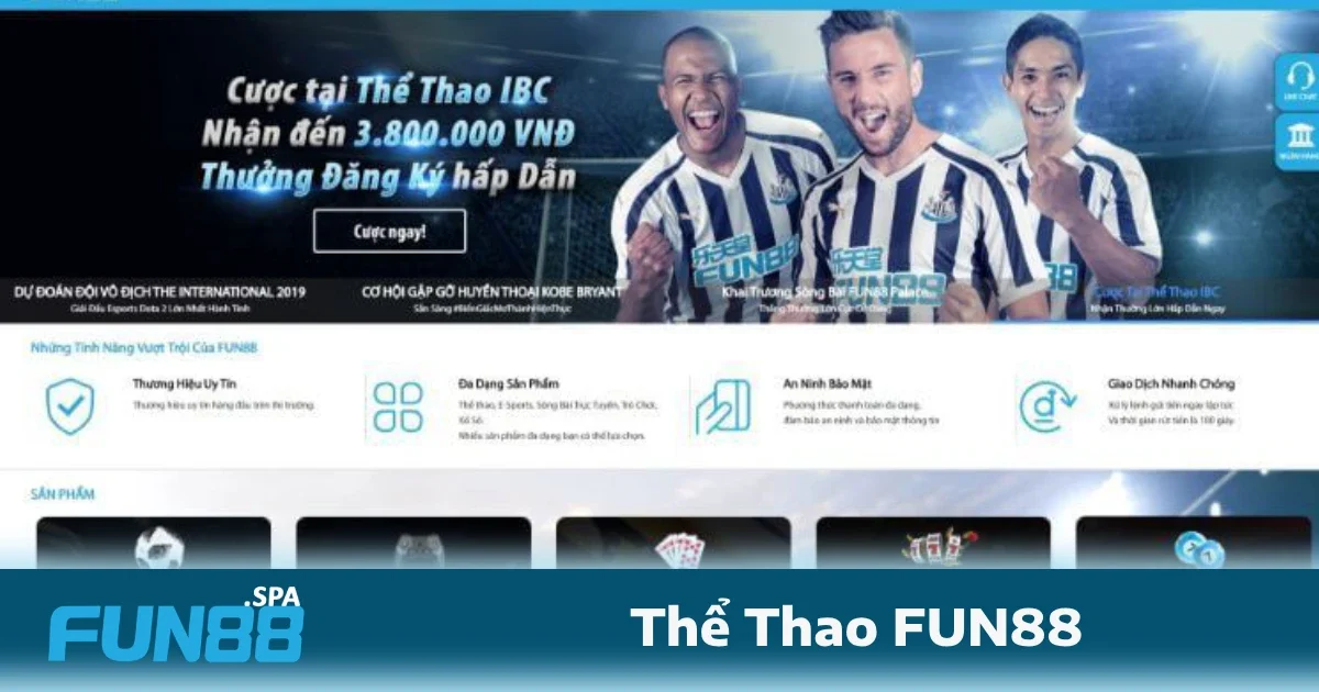 Thể Thao Fun88 4 Giao diện của Thể thao FUN88 được thiết kế tối ưu, thân thiện và dễ sử dụng dù bạn là người mới bắt đầu