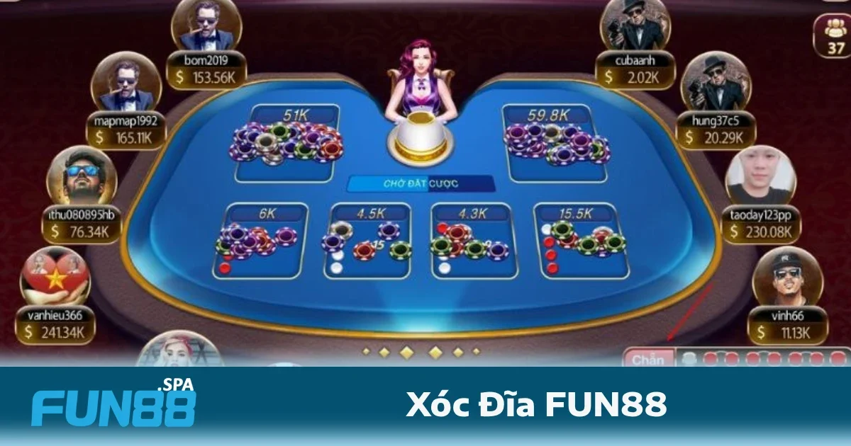 Xóc đĩa FUN88 mang đến hình thức chơi trực tuyến vô cùng tiện lợi và dễ dàng tiếp cận